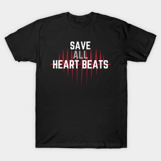 Vegan Save All Heart Beats T-Shirt